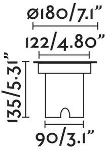 FARO 70309 - LED Екстериорна лампа за алея GEISER LED/15W/230V IP67