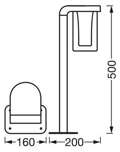 Ledvance - LED RGBW Димируема екстериорна лампа CASCADE LED/10W/230V IP44 Wi-Fi