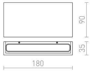 RED-Design Rendl-R12573-LED Екстериорен аплик TORINO 2xLED/5W/230V IP54