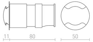 RED - Design Rendl-R12618 - LED Екстериорна лампа за вграждане KICK LED/1W/230V IP54