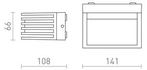 RED -Design Rendl-R13564- LED Екстериорен аплик CLAIRE LED/6W/230V IP54