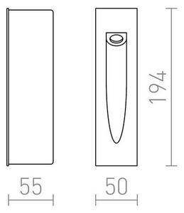 RED -Design Rendl-R10545- LED Екстериорна лампа за вграждане GAP LED/3W/230V IP54