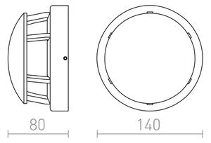 RED - Design Rendl - R11963 - LED Екстериорна лампа FAROS LED/3W/230V IP54