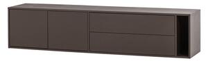 Тъмнокафява маса за телевизор от масивен бор 200x45x44 cm Settle Down – vtwonen
