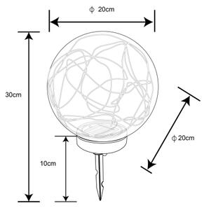 Globo 33806 - Соларна лампа 30xLED/0,06W/1,2V Ø 20 см IP44