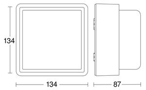 Steinel 078645- LED екстериорен аплик със сензор L 845 SC 9W/230V IP44 антрацит