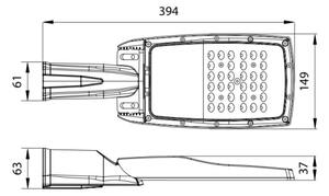 LED Улична лампа NOVUM PLUS LED/50W/230V IP65