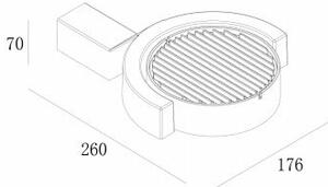 Gardino LX1241A - LED Екстериорен аплик MARGHERITA LED/15W/230V IP54