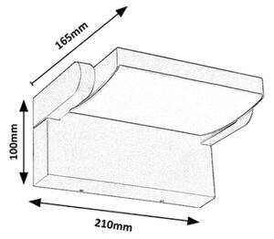 Brilagi - LED Екстериорен аплик ANKLE LED/18W/230V 3000K IP65