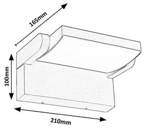 Brilagi - LED Екстериорен аплик ANKLE LED/18W/230V 4000K IP65