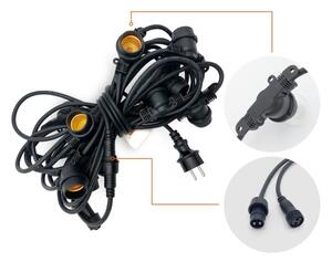 Екстериорен декоративни лампички MIMOSA 10xE27/1,3W/230V IP44 10 m
