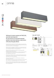 Redo 90395 - LED Екстериорен аплик OMNIA LED/12W/230V 3000K IP54 кафяв