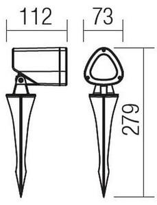 Redo 9041 - LED Екстериорна лампа FELIX LED/7W/230V IP65 3000K