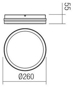 Redo 90286 - LED Екстериорна лампа ISOLA LED/24W/230V 3000/4000/6500K IP54