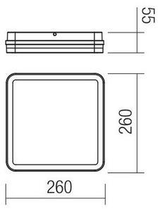 Redo 90288 - LED Екстериорна лампа ISOLA LED/24W/230V 3000/4000/6500K IP54