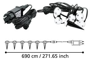 Eglo 900117 - LED Екстериорна декоративна верига SPINETOLI 6xLED IP65