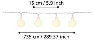 Eglo 900239 - LED Екстериорна декоративна верига LIBISA 50xLED/0,066W/4,5V IP44