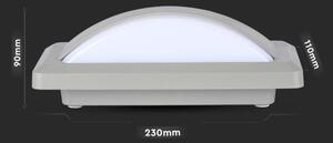 LED Екстериорен аплик LED/12W/230V 6400K IP65