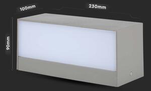 LED Екстериорен аплик LED/12W/230V 6400K IP65