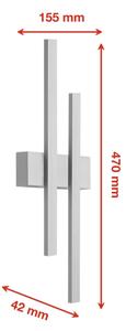 Telefunken 313204TF - LED Екстериорен аплик 2xLED/8W/230V IP44