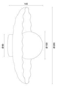 Argon 8934 - Настенно осветително тяло BOLL 1xG9/6W/230V бяло
