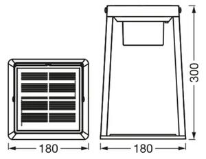 Ledvance - LED RGBW Димируема соларна лампа TABLE LED/2,5W/3,7V IP44