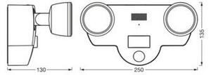 Ledvance - LED Екстериорна лампа със сензор и камера 2xLED/8W/230V IP44 Wi-Fi