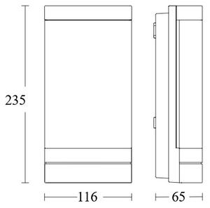 Steinel 068714 - LED Екстериорна лампа L 271 C LED/6,6W/230V IP44