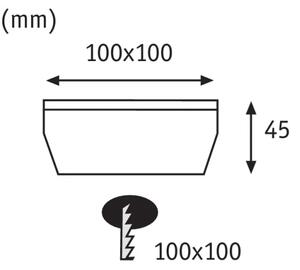 Paulmann 93774 - LED/0,24W IP67 Соларна лампа за алея CUBE 1,2V