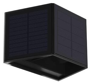 LED соларен стенен фенер WINGS LED/2W/1200 mAh 3,7V 3000K IP54 черен