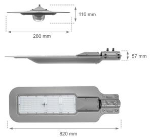 LED Улична лампа KLARK LED/200W/230V IP65 сива