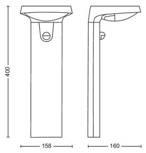 Philips - LED Екстериорна лампа със сензор TYLA LED/9W/230V 4000K IP44