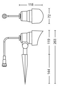 Philips - LED Екстериорен спот GARDENLINK LED/24W/230V 2700K IP44