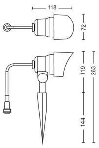 Philips - LED Екстериорен спот GARDENLINK LED/6W/12V 4000K IP44