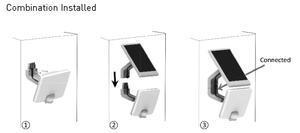 LED Соларен аплик със сензор LED/8W IP54