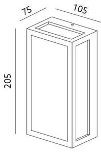 LED Екстериорен аплик ENTERA LED/10W/230V 4000K IP54