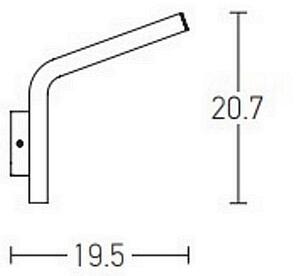 Zambelis E205 - LED Екстериорен аплик LED/10W/230V IP54 антрацит