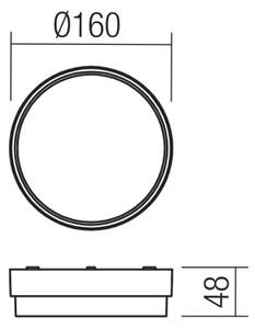 Redo 90516 - LED Екстериорен аплик URANIA LED/10W/230V IP65 антрацит