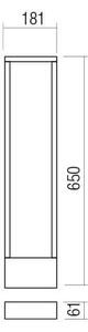 Redo 90509 - LED Екстериорна лампа WALD LED/10W/230V IP65 антрацит