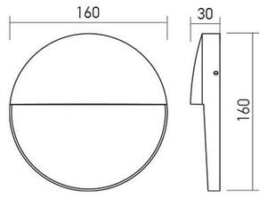 Redo 90476 - LED Екстериорен аплик LANDER LED/6W/230V IP54 бял