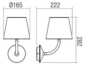 Redo 9124 - LED Екстериорен аплик GIORGIO LED/7W/230V IP65 бял