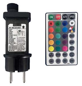 LED RGB Екстериорни лампички STRING 13 m 15xLED/0,5W/230V IP44