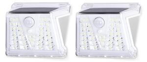 Aigostar - К-кт 2x LED Екстериорна соларна лампа със сензор LED/1,48W/3,7V IP65