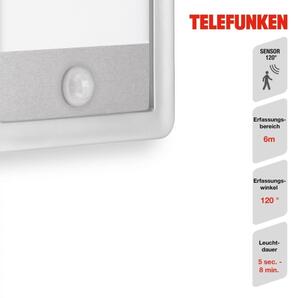 Telefunken 313904TF-LED Екстериорен аплик със сензор LED/16W/230V IP44