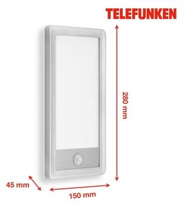 Telefunken 313904TF-LED Екстериорен аплик със сензор LED/16W/230V IP44