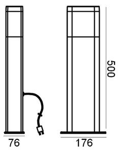 Ledvance - LED Екстериорна лампа DALLAS LED/4W/12V IP44