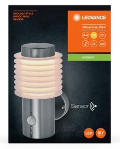 Ledvance - LED външно стенен осветител RONDO LED/9,5W/230V IP44 с сензор