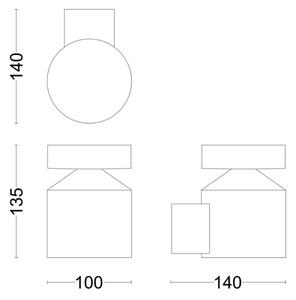 Philips - LED Екстериорен аплик LAVEN LED/6W/230V 4000K IP44