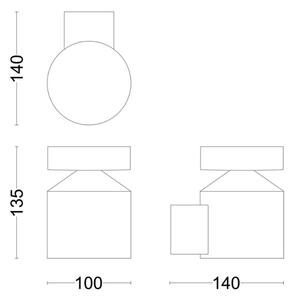 Philips - LED Екстериорен аплик LAVEN LED/6W/230V 2700K IP44