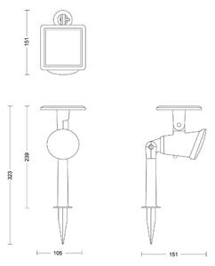 Philips - LED Соларен спот JIVIX LED/1,4W/3,7V IP44